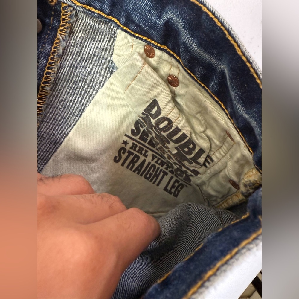 Women New double RL RRL Denim Jeans Sz 24 - Picture 3 of 12